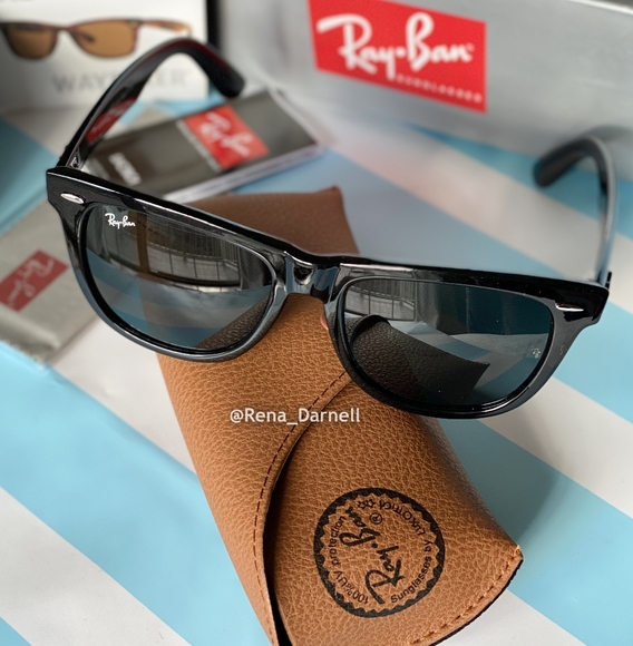 Ray-Ban Wayfarer RB2140 Black New - Picture 4 of 16